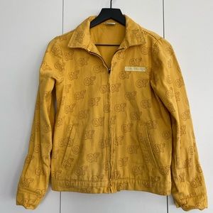 Odd Future Yellow Zip Denim Jacket